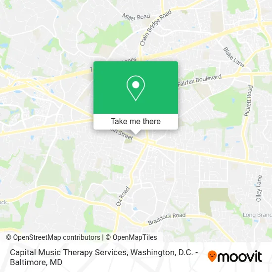 Capital Music Therapy Services map