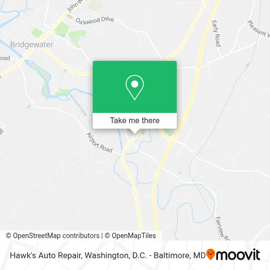 Hawk's Auto Repair map