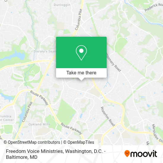 Freedom Voice Ministries map