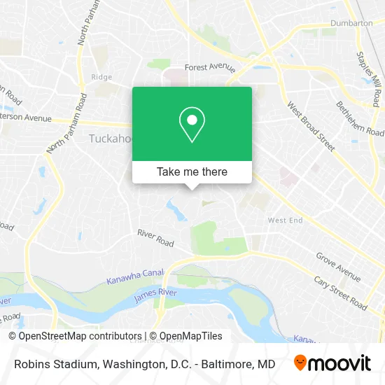 Robins Stadium map