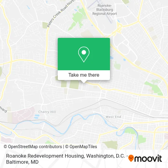 Roanoke Redevelopment Housing map