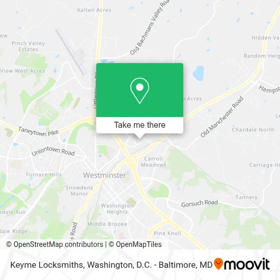 Keyme Locksmiths map