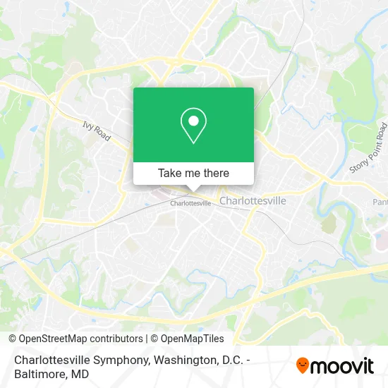 Charlottesville Symphony map