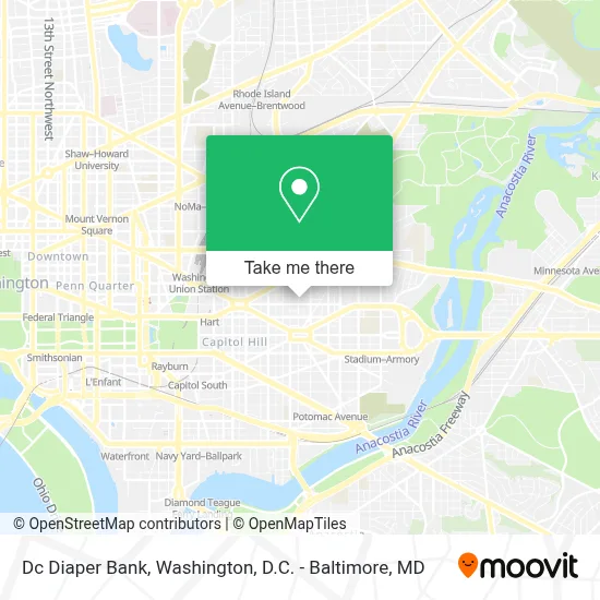 Dc Diaper Bank map