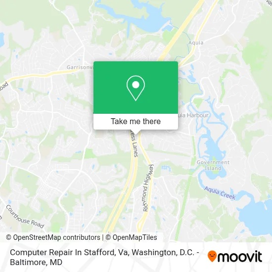 Computer Repair In Stafford, Va map