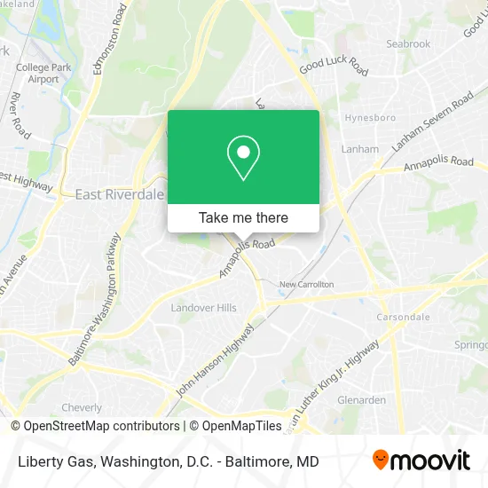 Liberty Gas map