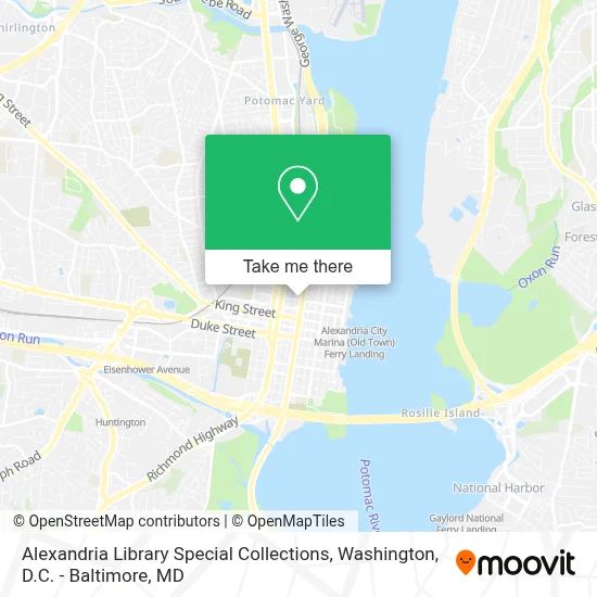 Alexandria Library Special Collections map