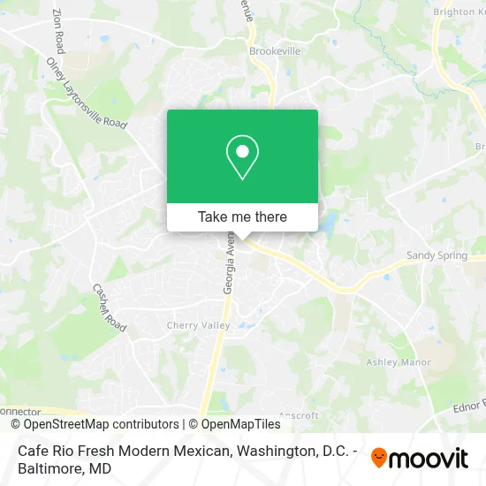 Cafe Rio Fresh Modern Mexican map
