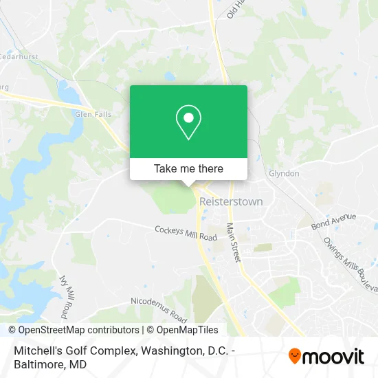 Mitchell's Golf Complex map