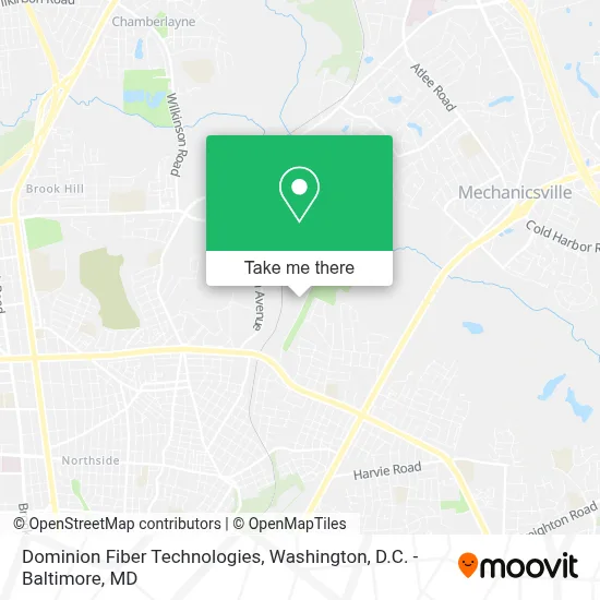 Dominion Fiber Technologies map