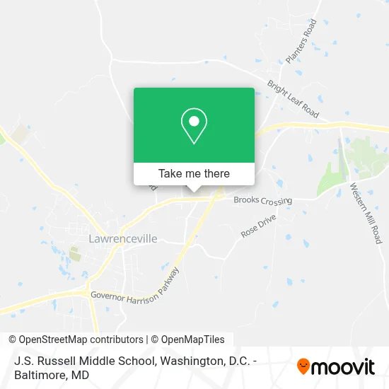 J.S. Russell Middle School map