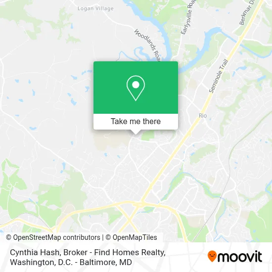 Cynthia Hash, Broker - Find Homes Realty map