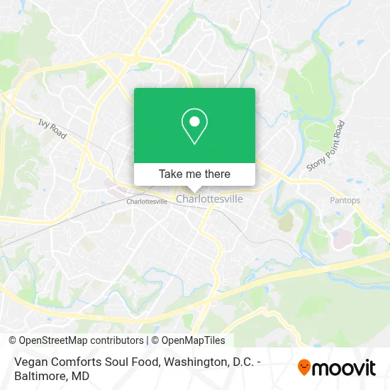 Vegan Comforts Soul Food map