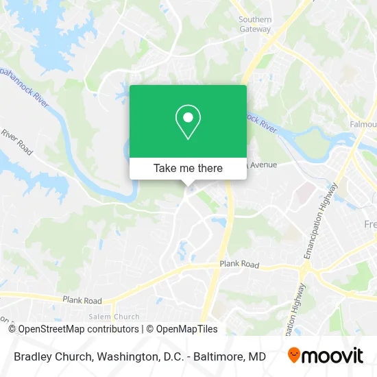 Bradley Church map