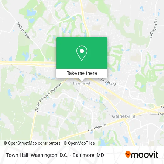 Town Hall map