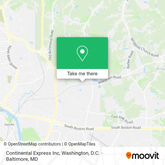 Continental Express Inc map