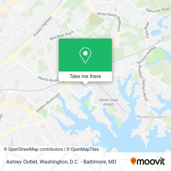 Ashley Outlet map