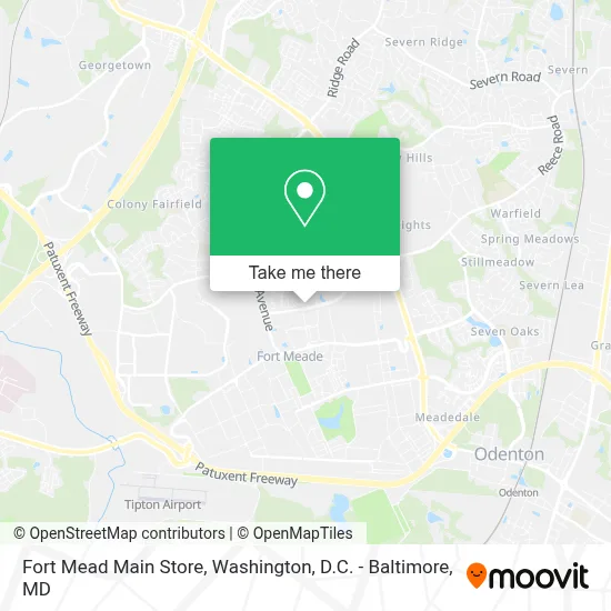 Fort Mead Main Store map
