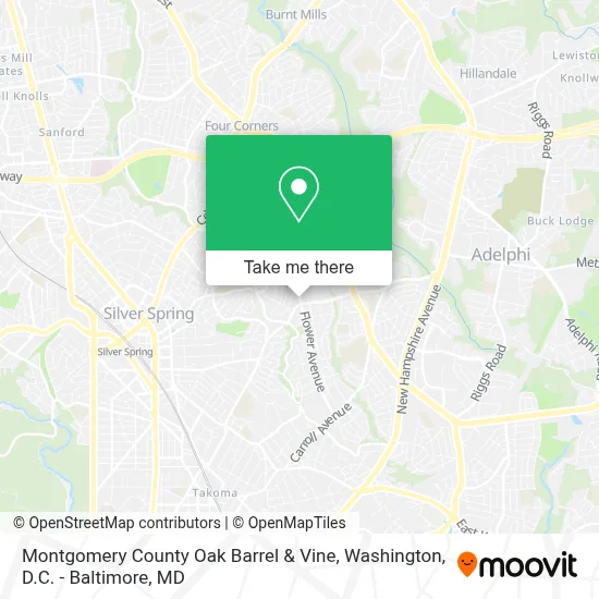 Montgomery County Oak Barrel & Vine map