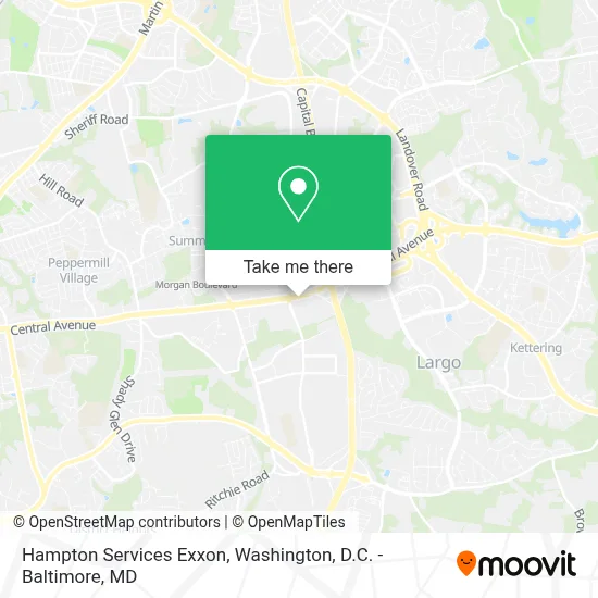 Hampton Services Exxon map