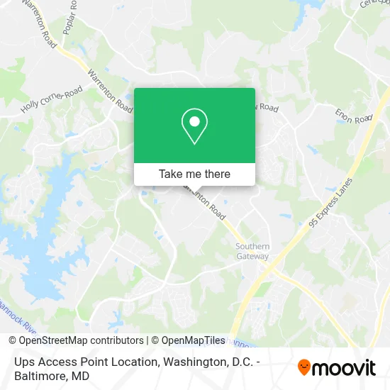 Ups Access Point Location map