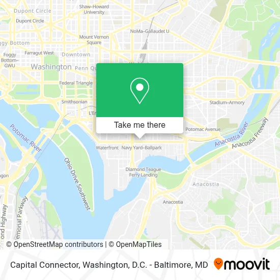 Capital Connector map
