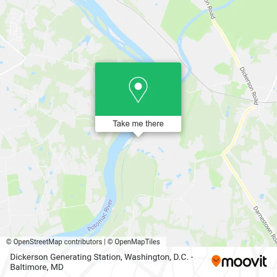 Dickerson Generating Station map