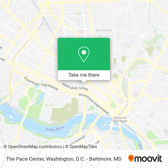 The Pace Center map