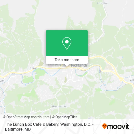 The Lunch Box Cafe & Bakery map