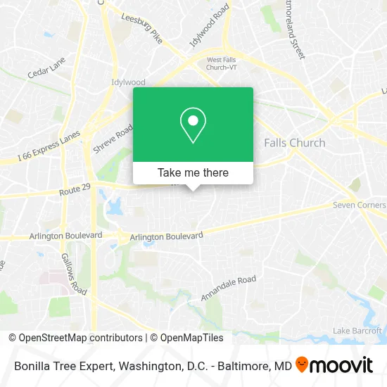 Bonilla Tree Expert map