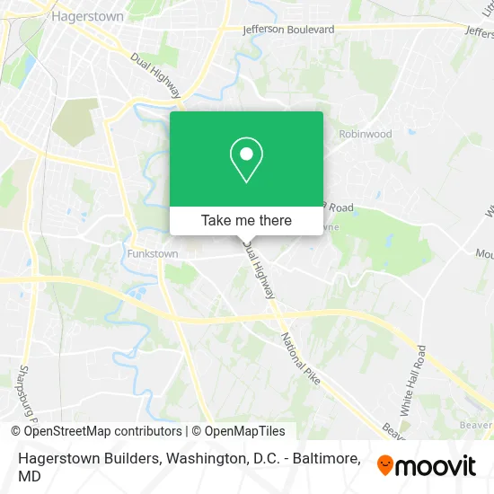 Hagerstown Builders map