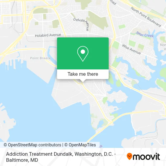 Addiction Treatment Dundalk map