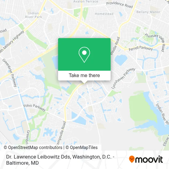 Dr. Lawrence Leibowitz Dds map