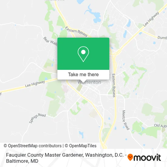 Fauquier County Master Gardener map