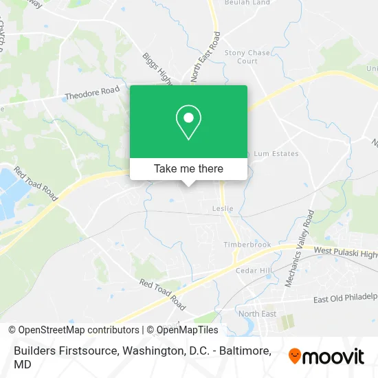 Builders Firstsource map