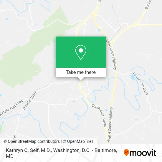 Kathryn C. Self, M.D. map