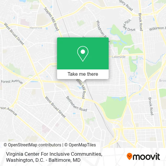 Virginia Center For Inclusive Communities map