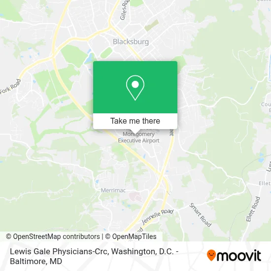 Lewis Gale Physicians-Crc map