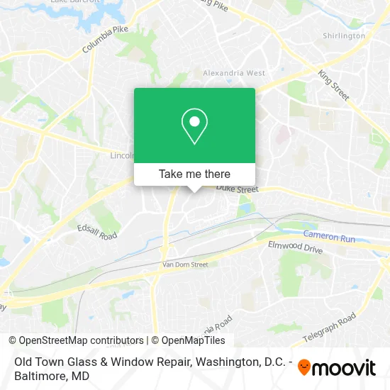 Old Town Glass & Window Repair map