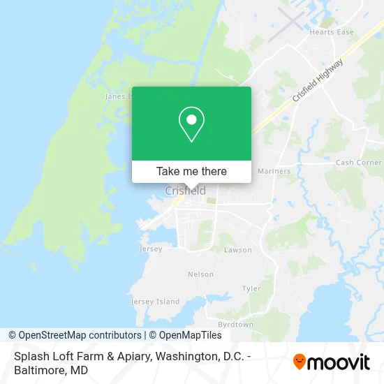 Splash Loft Farm & Apiary map