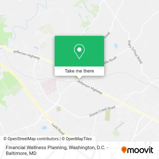 Financial Wellness Planning map