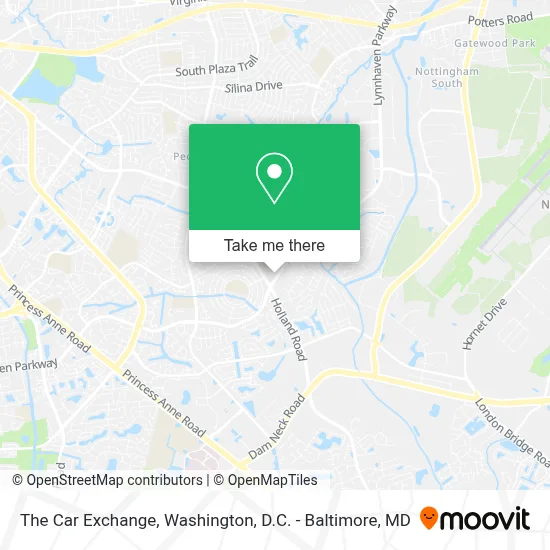The Car Exchange map