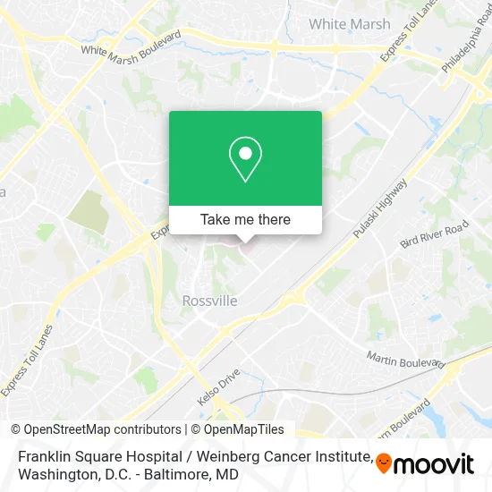 Franklin Square Hospital / Weinberg Cancer Institute map