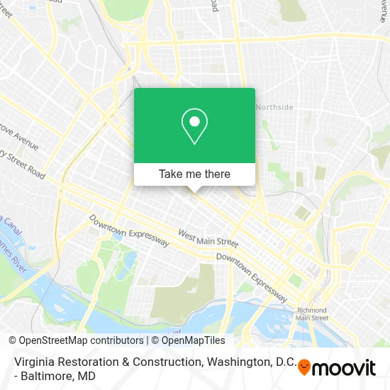 Virginia Restoration & Construction map