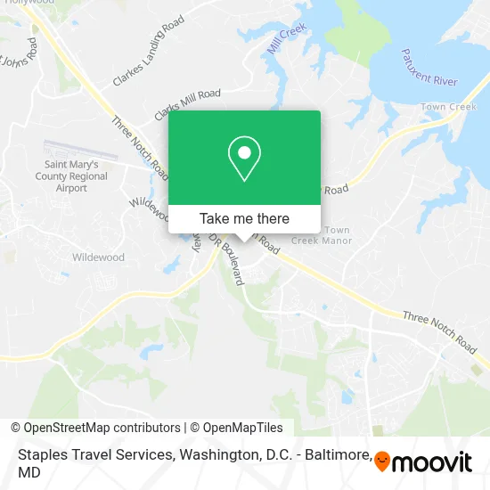 Staples Travel Services map