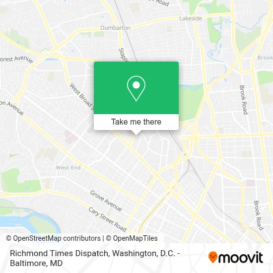 Richmond Times Dispatch map