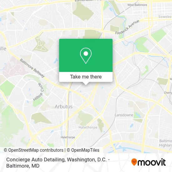 Concierge Auto Detailing map