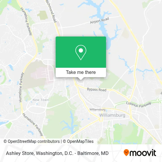 Ashley Store map