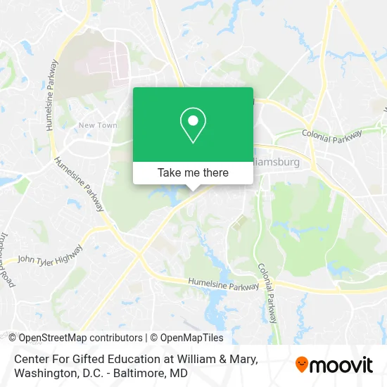 Center For Gifted Education at William & Mary map