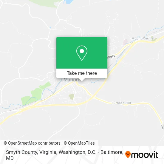 Smyth County, Virginia map
